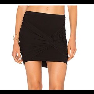 Revolve LA Made Lucia Black Mini Skirt